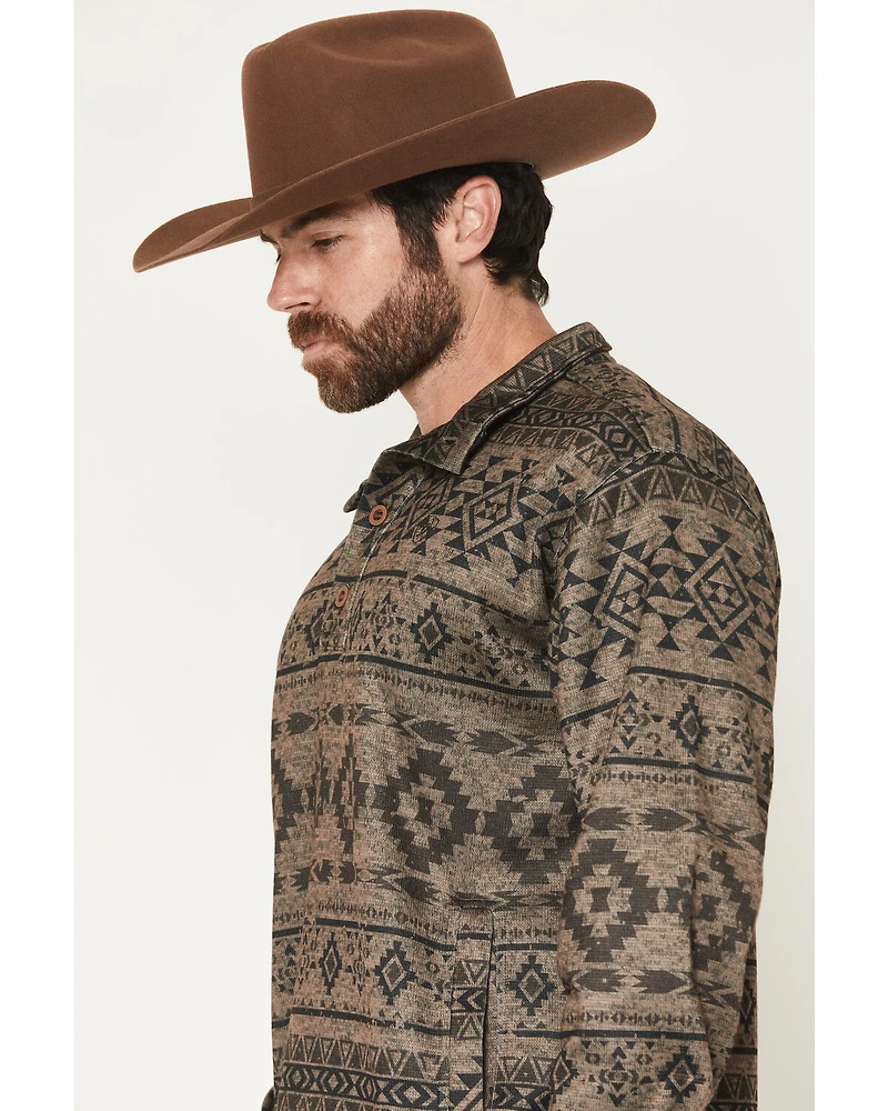 Ariat Men's Caldwell 1/4 Button-Down Pullover Sweater