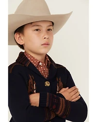Cotton & Rye Boys' Horse Print Cardigan