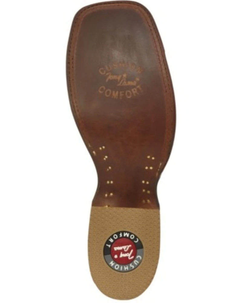 Tony Lama Men's Leviathan Exotic Pirarucu Western Boots - Square Toe