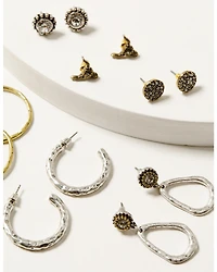 Shyanne Women's Sierra Winter Longhorn Earring Set - 6 Piece