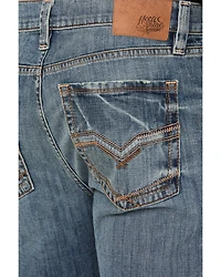 Moonshine Spirit Men's Daybreak Wash Decker Slim Straight Stretch Denim Jeans