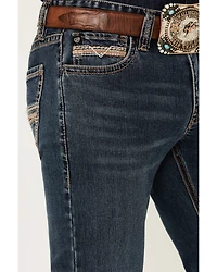 Rock & Roll Denim Men's Revolver Medium Wash Slim Straight Stretch Jeans