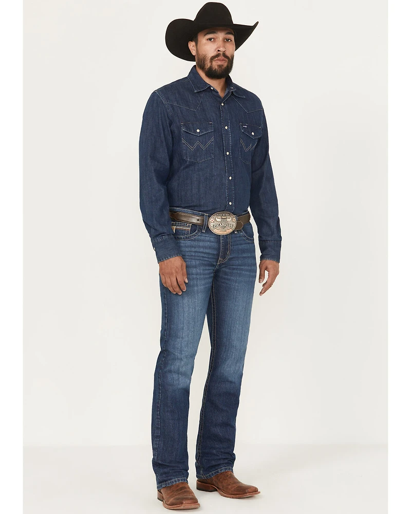 Cinch Men's Medium Wash Ian Slim Bootcut Denim Jeans