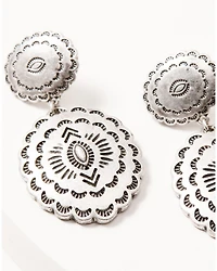 Shyanne Women's Shiloh Ridge Concho Statement Earrings