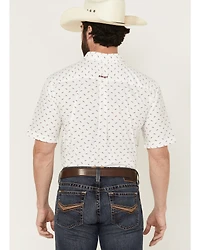 Ariat Men's Grant Geo Print Short Sleeve Button-Down Western Shirt