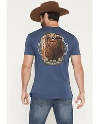 Cody James Men's Whiskey Barrel Logo Short Sleeve Graphic T-Shirt
