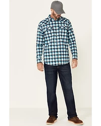 Cody James Men's FR Plaid Print Long Sleeve Work Shirt