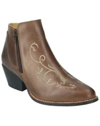 Smoky Mountain Women's Emily Distressed Western Booties - Round Toe