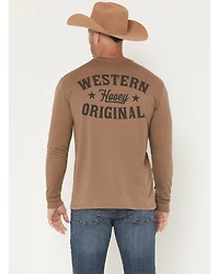 Hooey Men's Knockout Long Sleeve Graphic T-Shirt