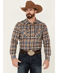 Pendleton Men's Canyon Ombre Plaid Long Sleeve Button-Down Western Shirt