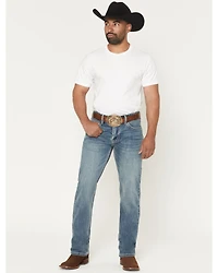 Hooey Men's Medium Wash Slim Straight Stretch Denim Jeans