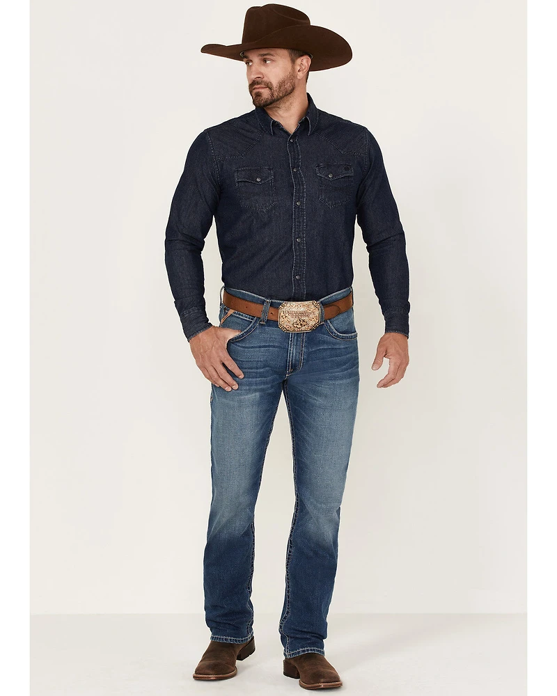 Ariat Men's M4 Marshall Walden Medium Wash Stretch Realxed Straight Jeans