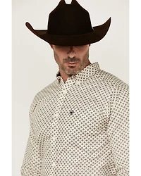 Ariat Men's Fraiser Geo Print Long Sleeve Button-Down Western Shirt