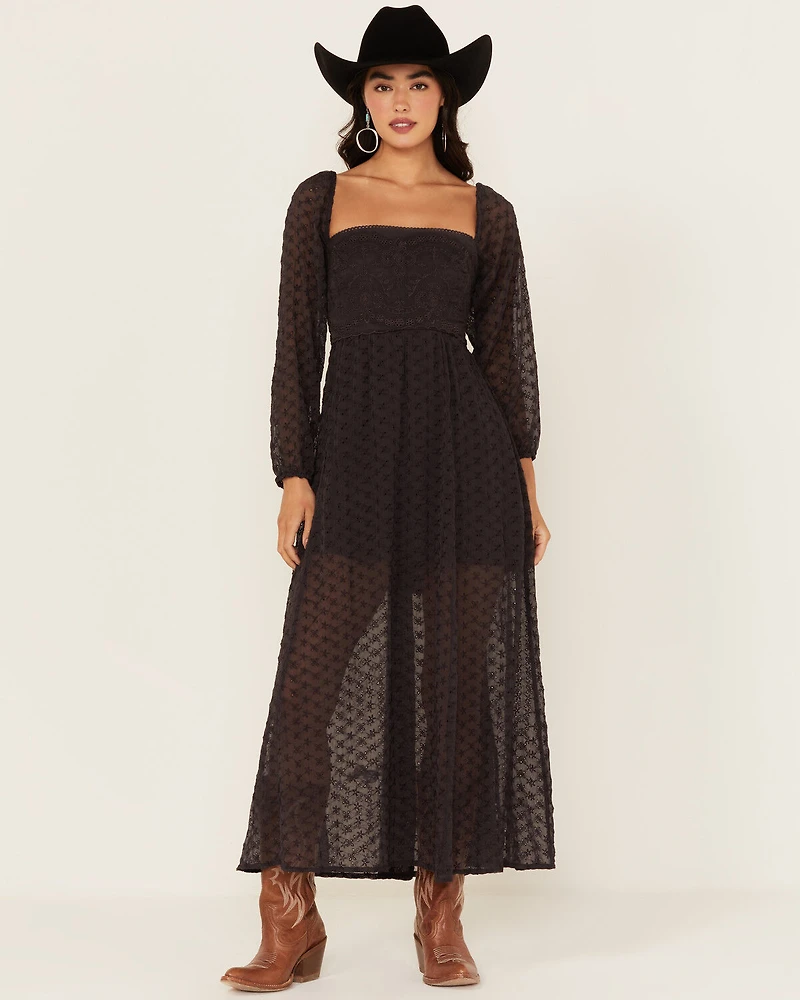 Free People Women's Malina Long Sleeve Maxi Dress