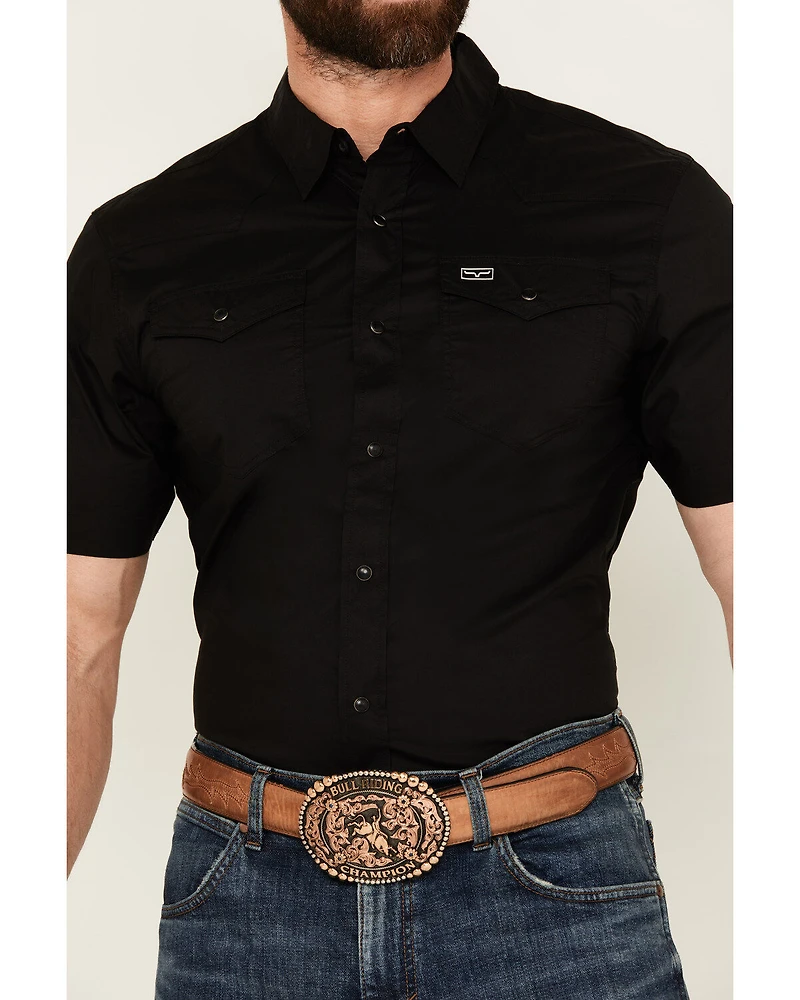 Kimes Ranch Men's Rio Short Sleeve Pearl Snap Performance Shirt