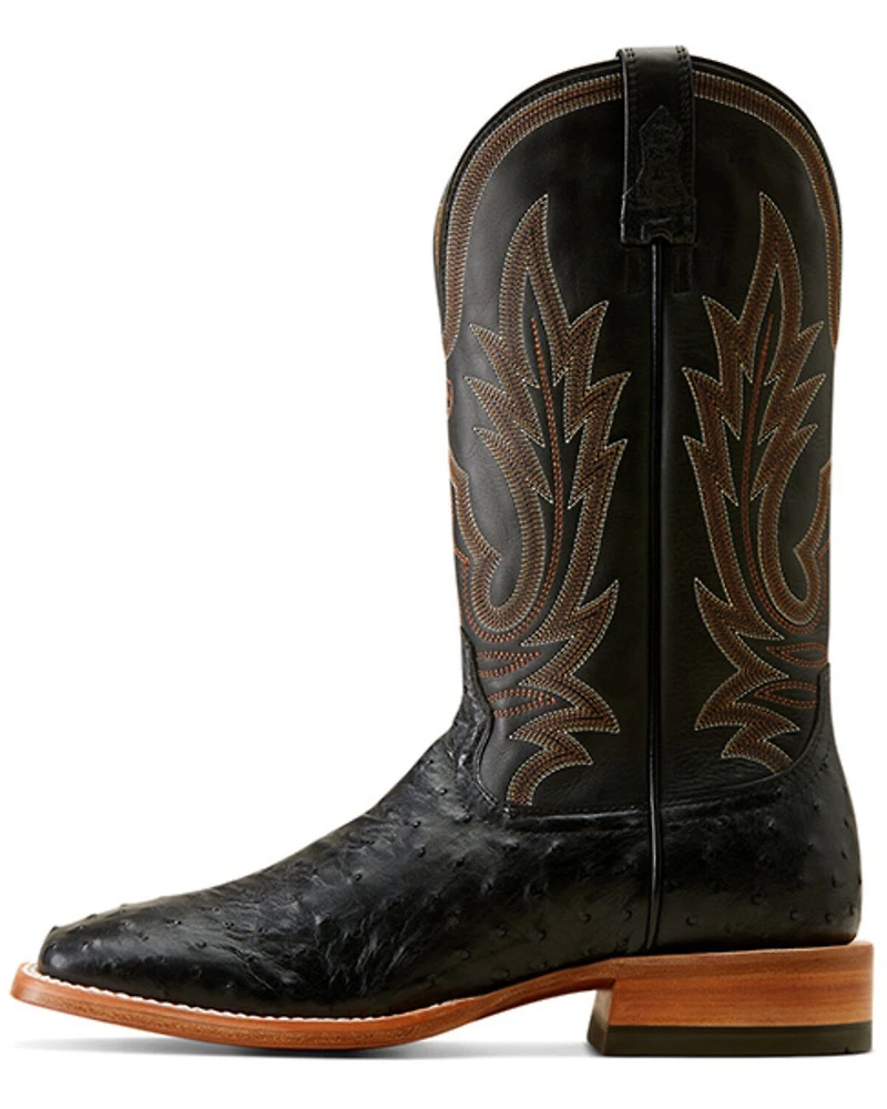 Ariat Men's Showboat Exotic Ostrich Western Boots - Square Toe