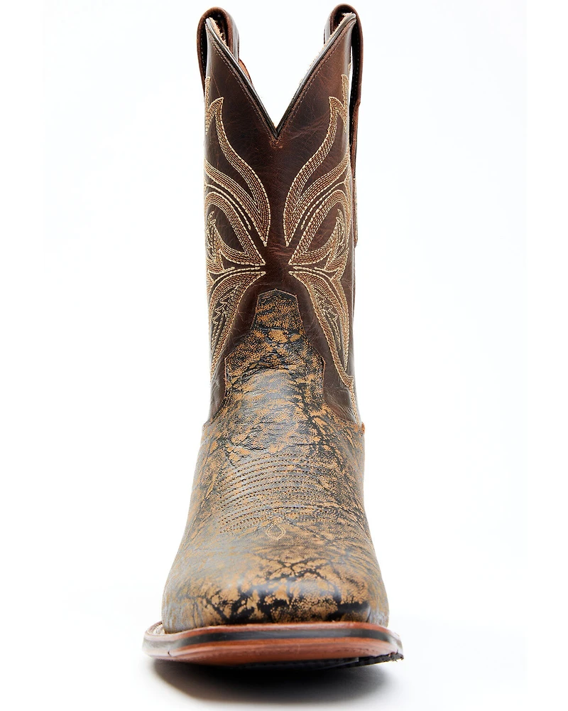 Dan Post Men's Elephant Print Western Performance Boots - Broad Square Toe