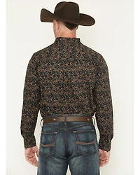 Cody James Men's Cumberland Paisley Print Long Sleeve Button-Down Stretch Western Shirt
