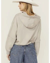 Cleo + Wolf Women's Whiskey O' Clock Graphic Cropped Hoodie
