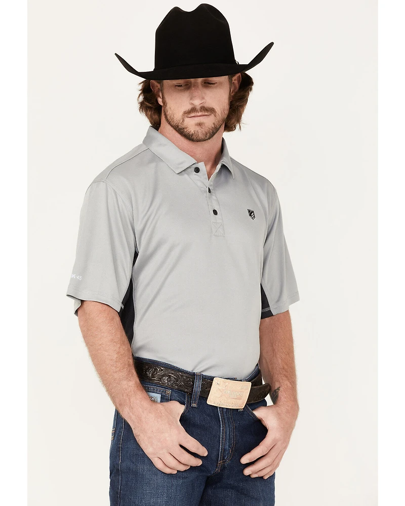 RANK 45® Men's Solid Renegade Performance Short Sleeve Polo Shirt