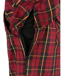 Milwaukee Performance Men's Aramid Reinforced Checkered Flannel Biker Shirt - Big & Tall