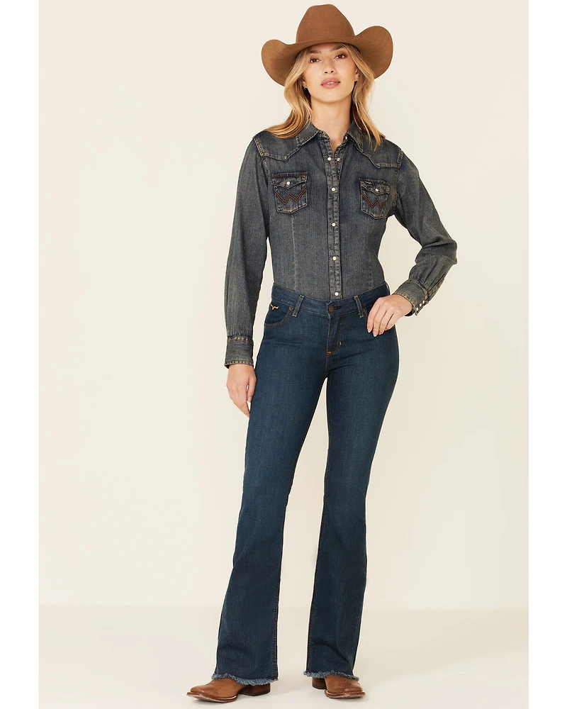 Kimes Ranch Women's Dark Wash Lola Raw Trousers