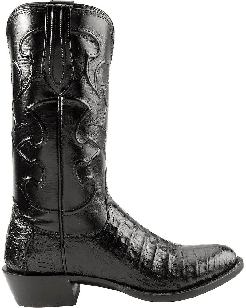 Lucchese Handmade 1883 Exotic Crocodile Belly Cowboy Boots - Round Toe