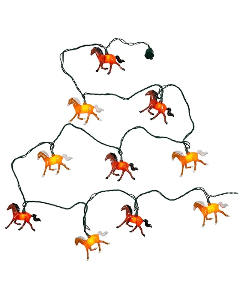 Kurt Adler 10-Light Running Horse String Light Set