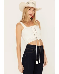 Shyanne Women's Tie-Front Sweater Tank