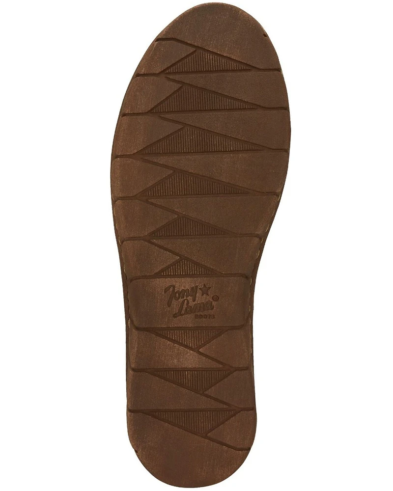 Tony Lama Women's Magdalena Print Slip-On Western Shoe - Moc Toe