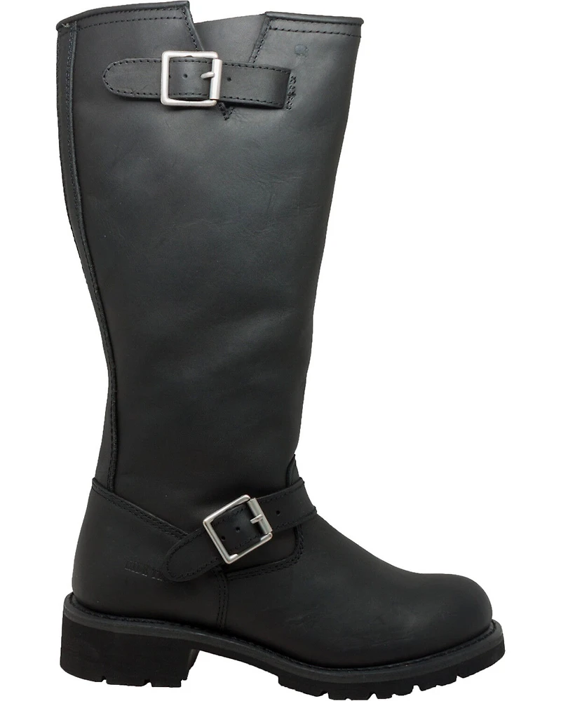 Ad Tec Men's 16" Oiled Leather Engineer Boots - Soft Toe