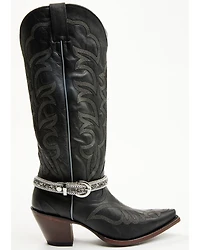 Shyanne Women's Rhinestone Studded Strap Boot Jewelry