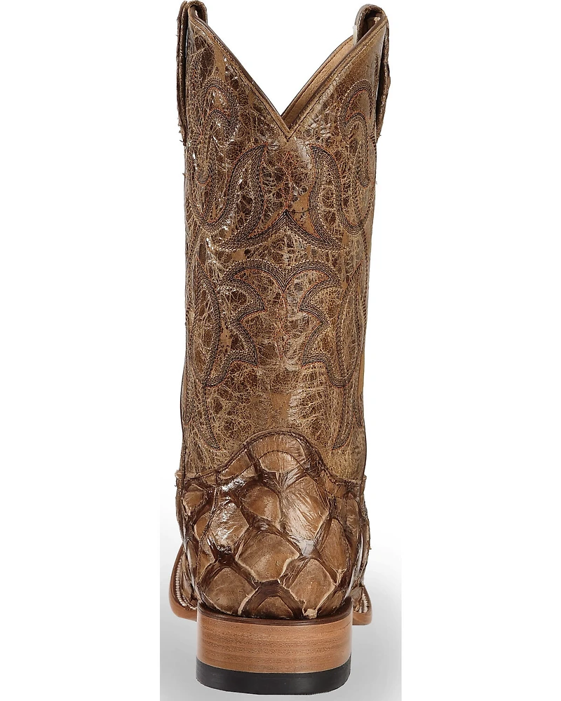 Cody James Men's Pirarucu Exotic Boots - Broad Square Toe