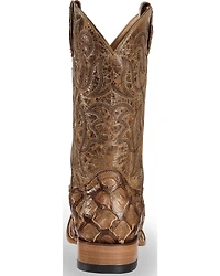 Cody James Men's Pirarucu Exotic Boots - Broad Square Toe