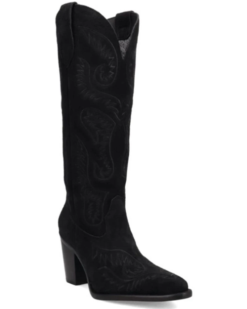 Dingo Women's Evita Tall Suede Western Boots - Snip Toe