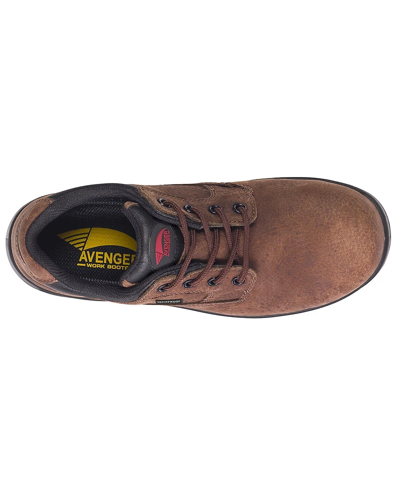 Avenger Men's Waterproof Oxford Work Shoes - Composite Toe