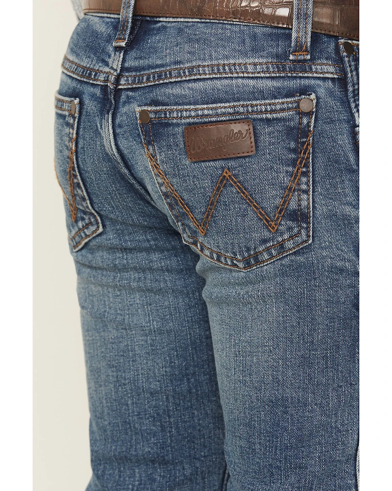 Wrangler Retro Little Boys' Medium Wash Slim Bootcut Stretch Denim Jeans