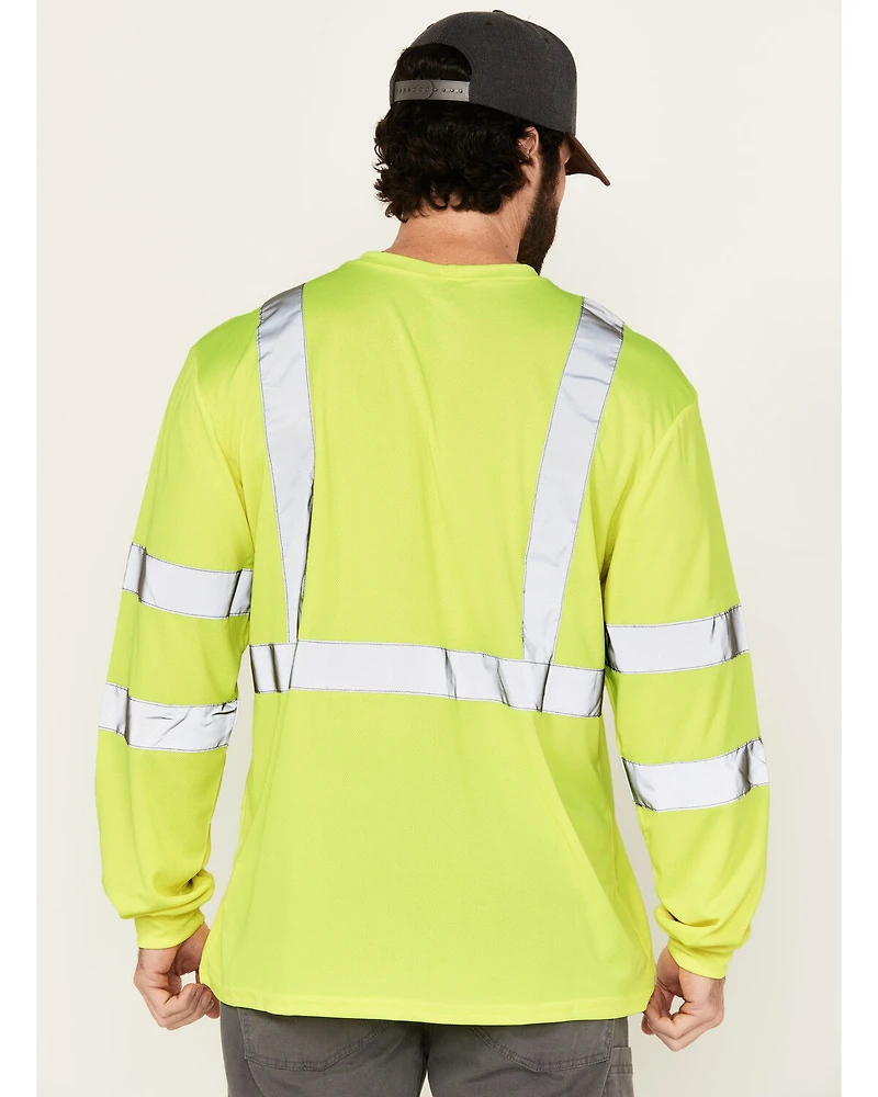 Hawx Men's Reflective Long Sleeve Work T-Shirt - Big