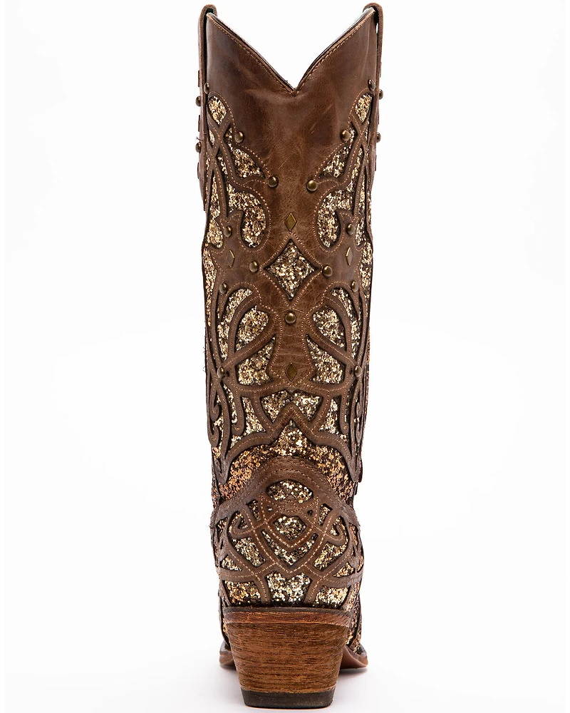 Corral Women's Golden Luminary Roots Western Boots - Snip Toe