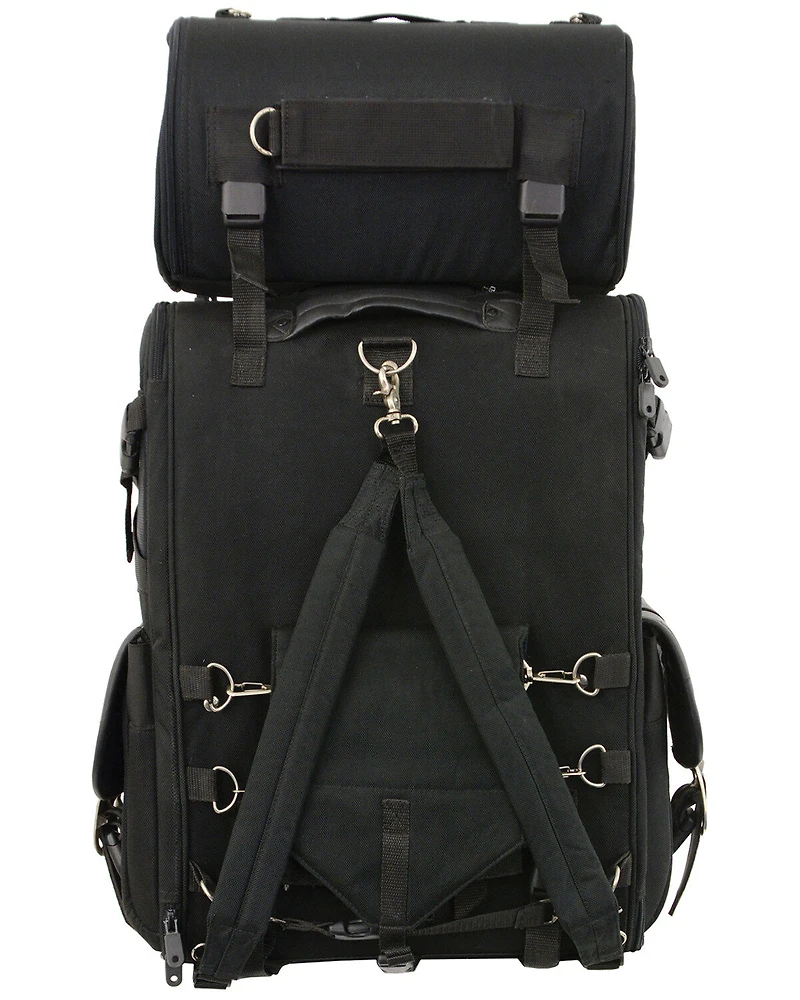Milwaukee Leather Extra Large Two Piece Nylon Touring Pack