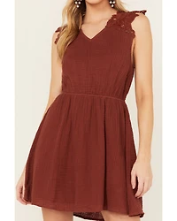 Cleo + Wolf Women's Birdy Open Back Mini Dress