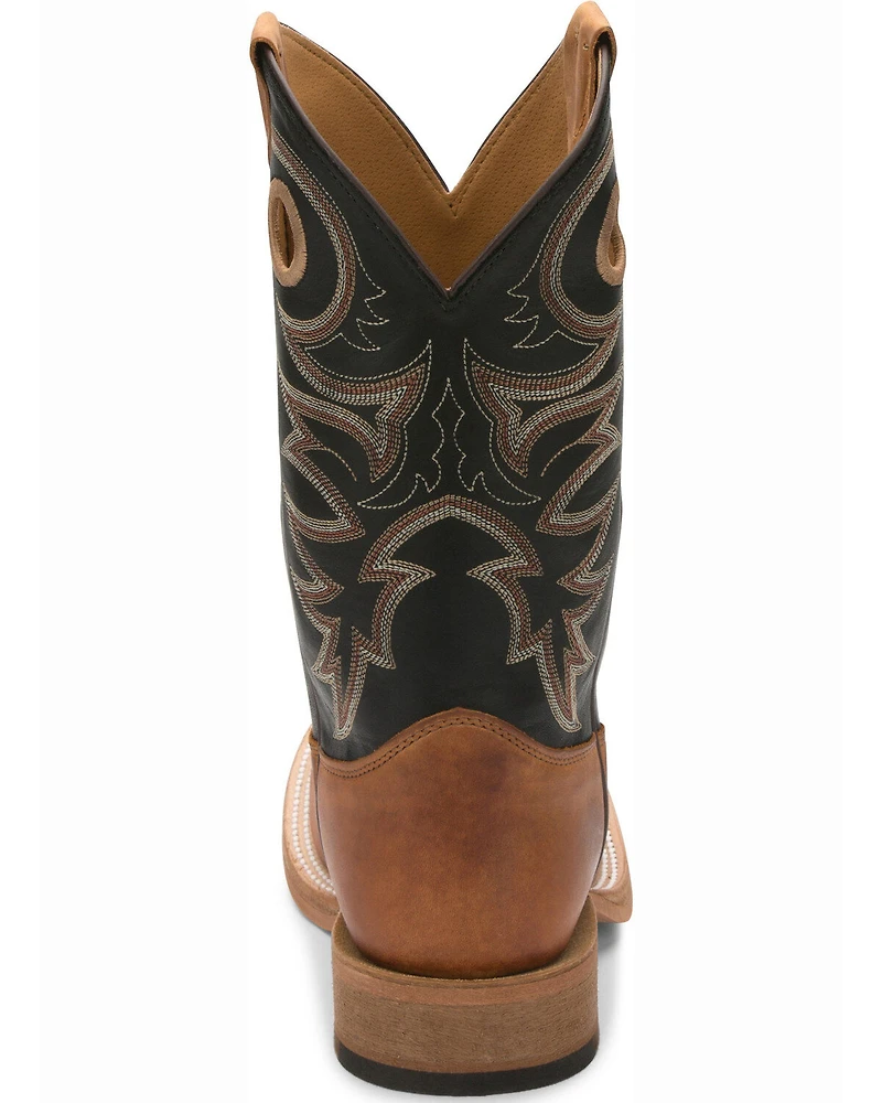 Justin Men's Caddo Bent Rail Western Boots - Broad Square Toe