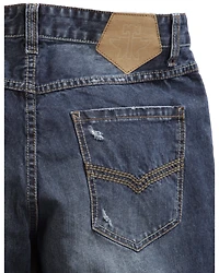 Tin Haul Men's Regular Joe Straight Leg Striped Lining Jeans