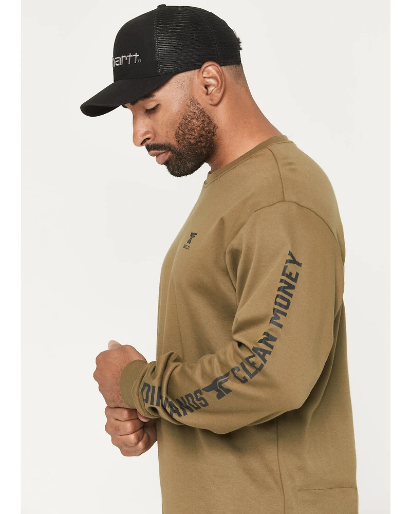 Troll Co Men's FR DHCM Anvil Long Sleeve Graphic Work T-Shirt