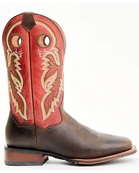 Dan Post Men's Leon Red Top Western Performance Boots - Broad Square Toe