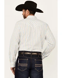 Gibson Trading Co Men's Midway Vertical Striped Print Long Sleeve Snap Western Shirt