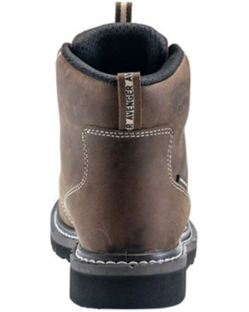 Avenger Men's 7509 Waterproof Mid Wedge Work Boots - Carbon Safety Toe