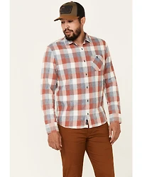 Flag & Anthem Men's Pagedale Vintage Wash Plaid Long Sleeve Button-Down Western Shirt