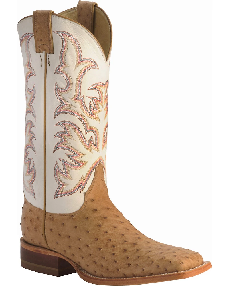 Justin Men's AQHA Remuda Full Quill Ostrich Exotic Boots