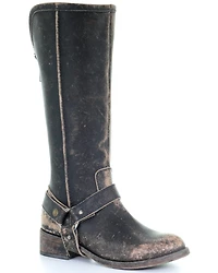 Corral Women's Distressed Harness Western Boots - Round Toe